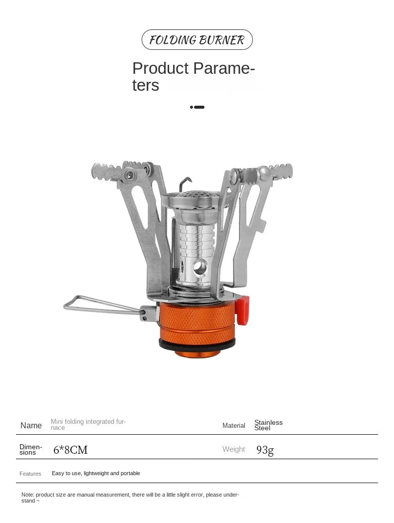 Foldable Ultralight Camping Gas Stove