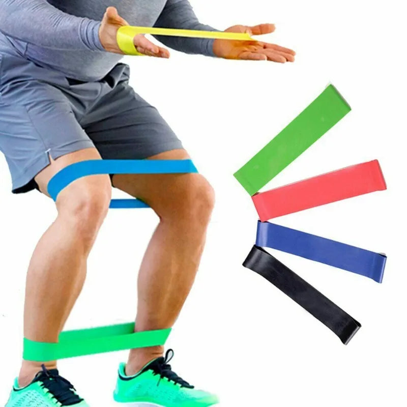 TPE Yoga Resistance Bands – Multi-Color Fitness & Pilates Elastic Bands