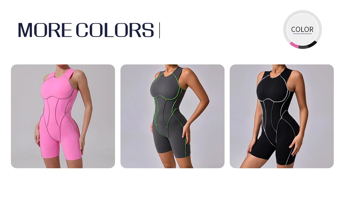 Women’s Summer Sleeveless Yoga Jumpsuit