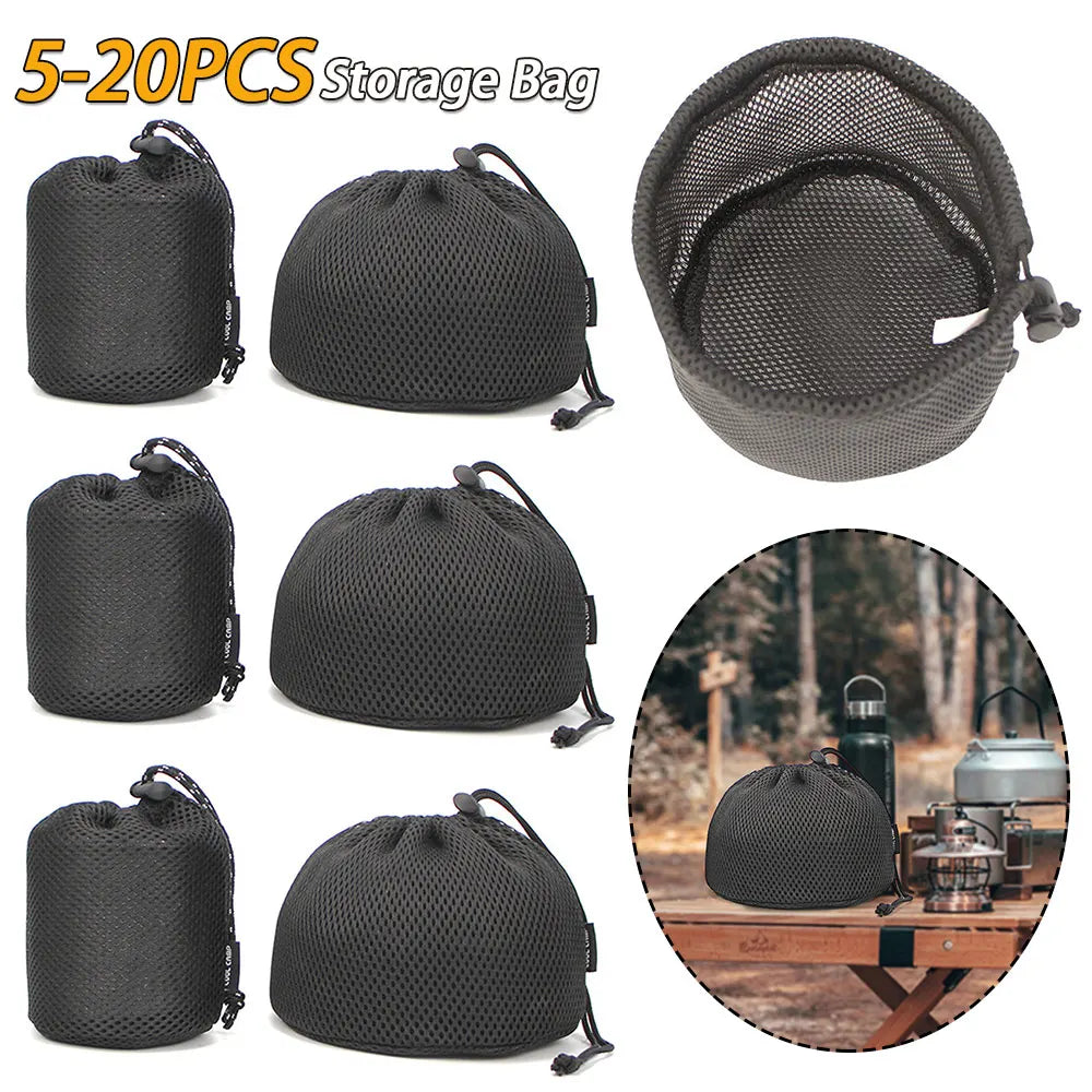 Outdoor Cookware Organizer Bag (5–20pcs)