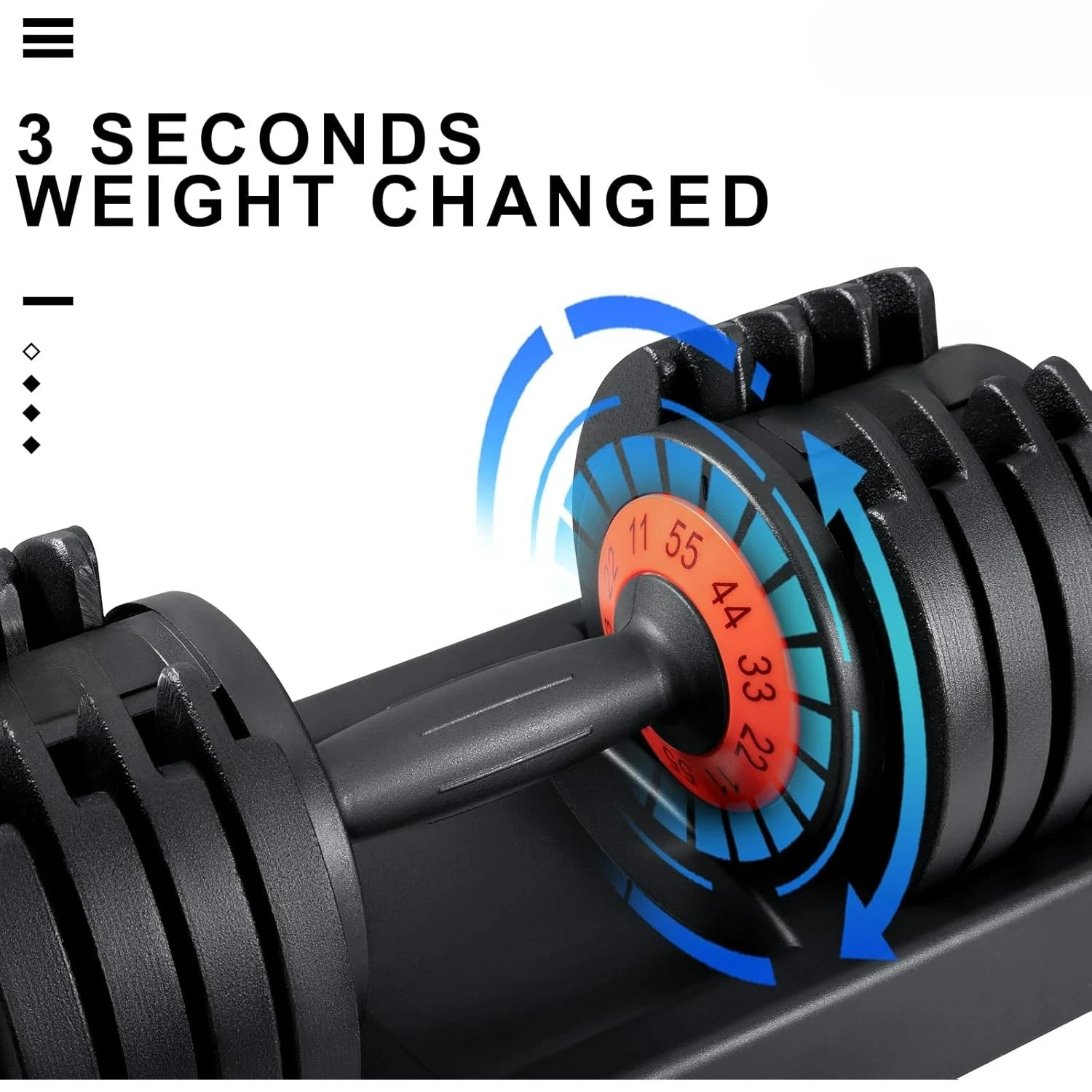 25/55 lbs Adjustable Dumbbell Set