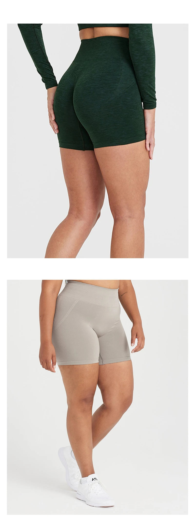 TKITK Women’s Seamless High Waist Gym Shorts