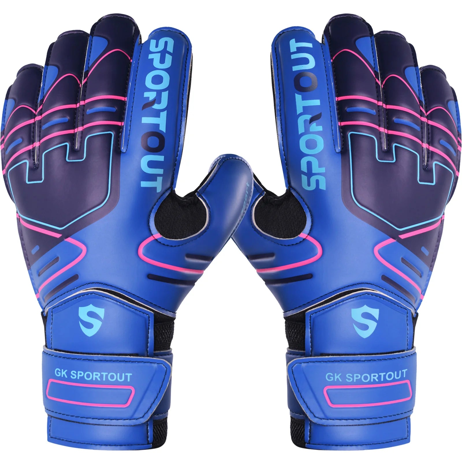 Sportout Goalkeeper Gloves – Youth & Adult Strong Grip with Finger Save