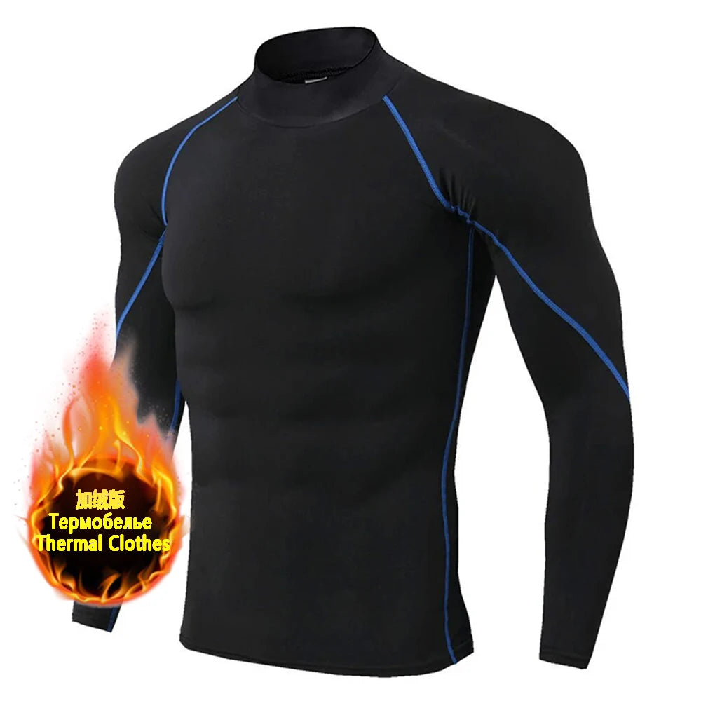 Winter Men’s Compression Warm Shirt