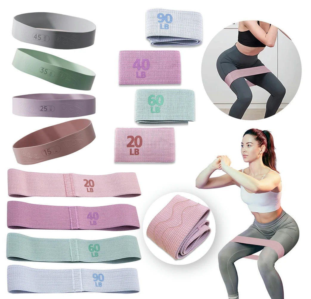 Elastic Resistance Booty Bands Set