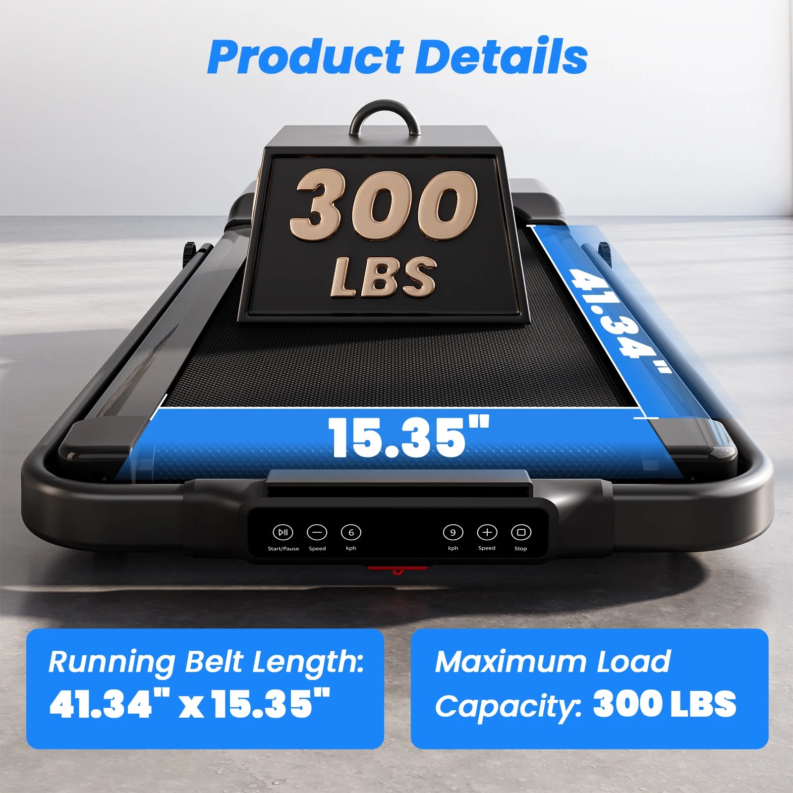 3.0HP Foldable Portable Treadmill with Incline
