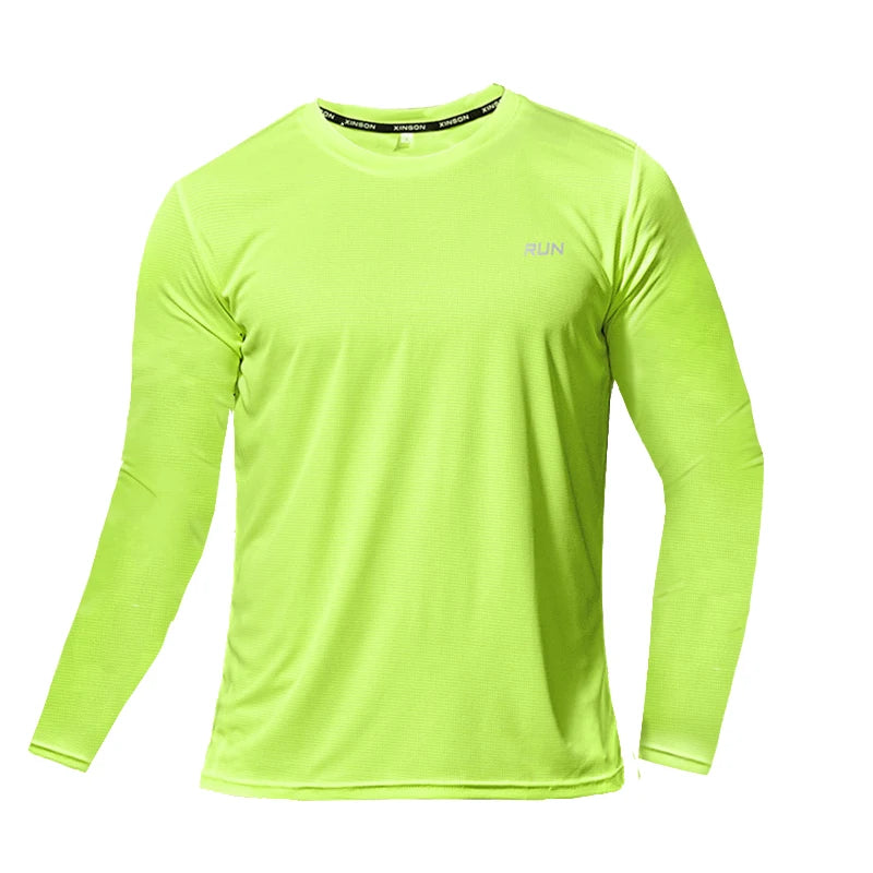 Men’s Summer Ice Silk Long Sleeve T-Shirt