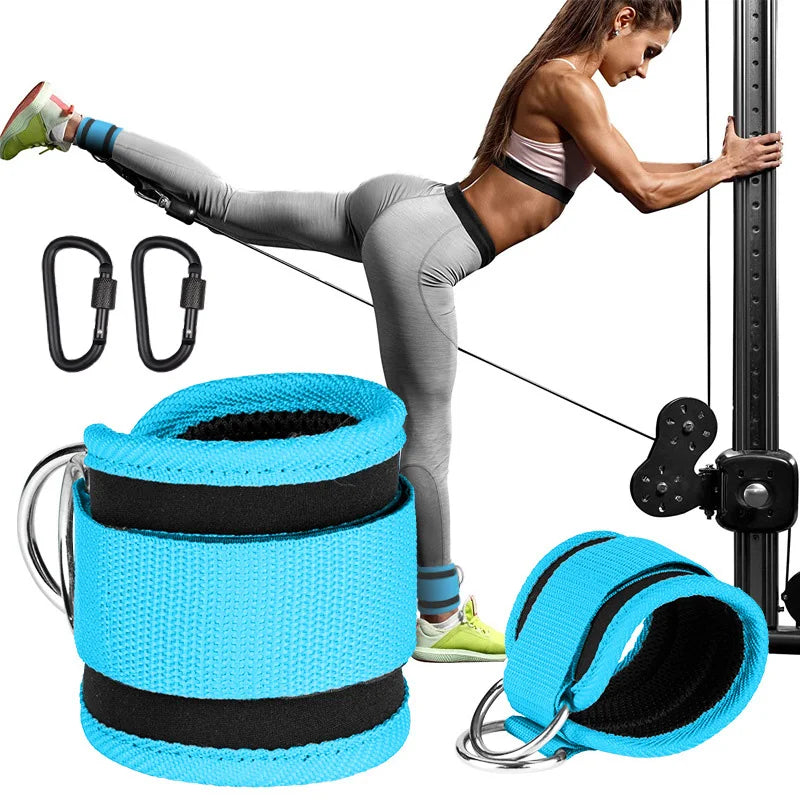 TPE Resistance Bands with Ankle Straps – Fitness & Leg Training Set