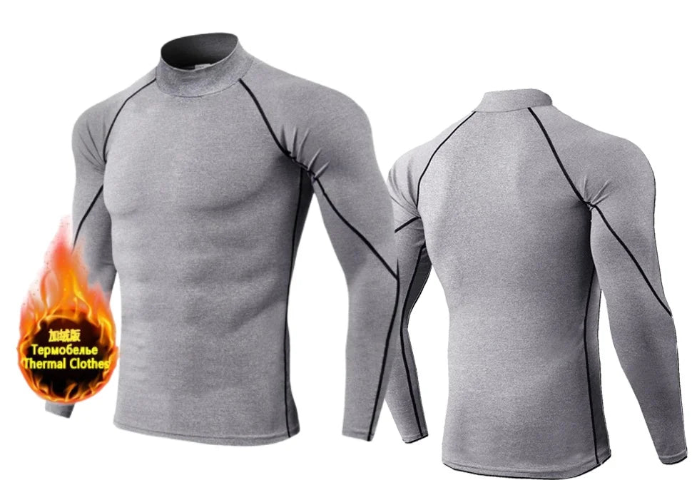Winter Men’s Compression Warm Shirt