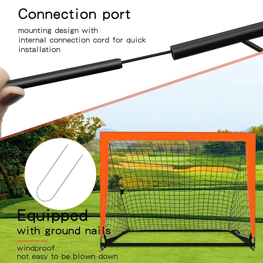 Portable Foldable Soccer Goals – Kids Training Pop-Up Net