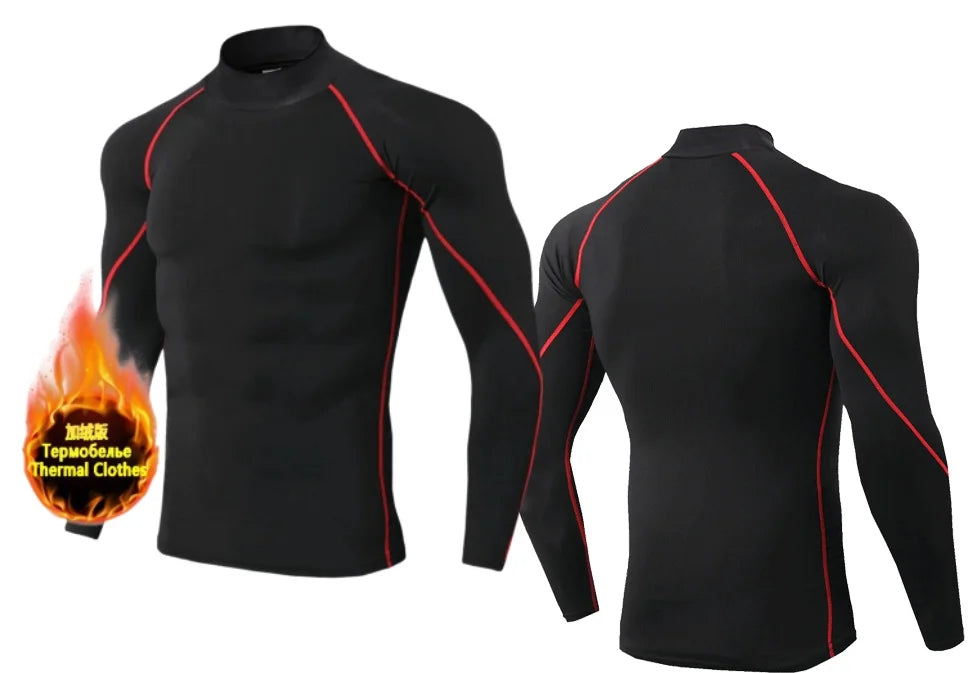 Winter Men’s Compression Warm Shirt