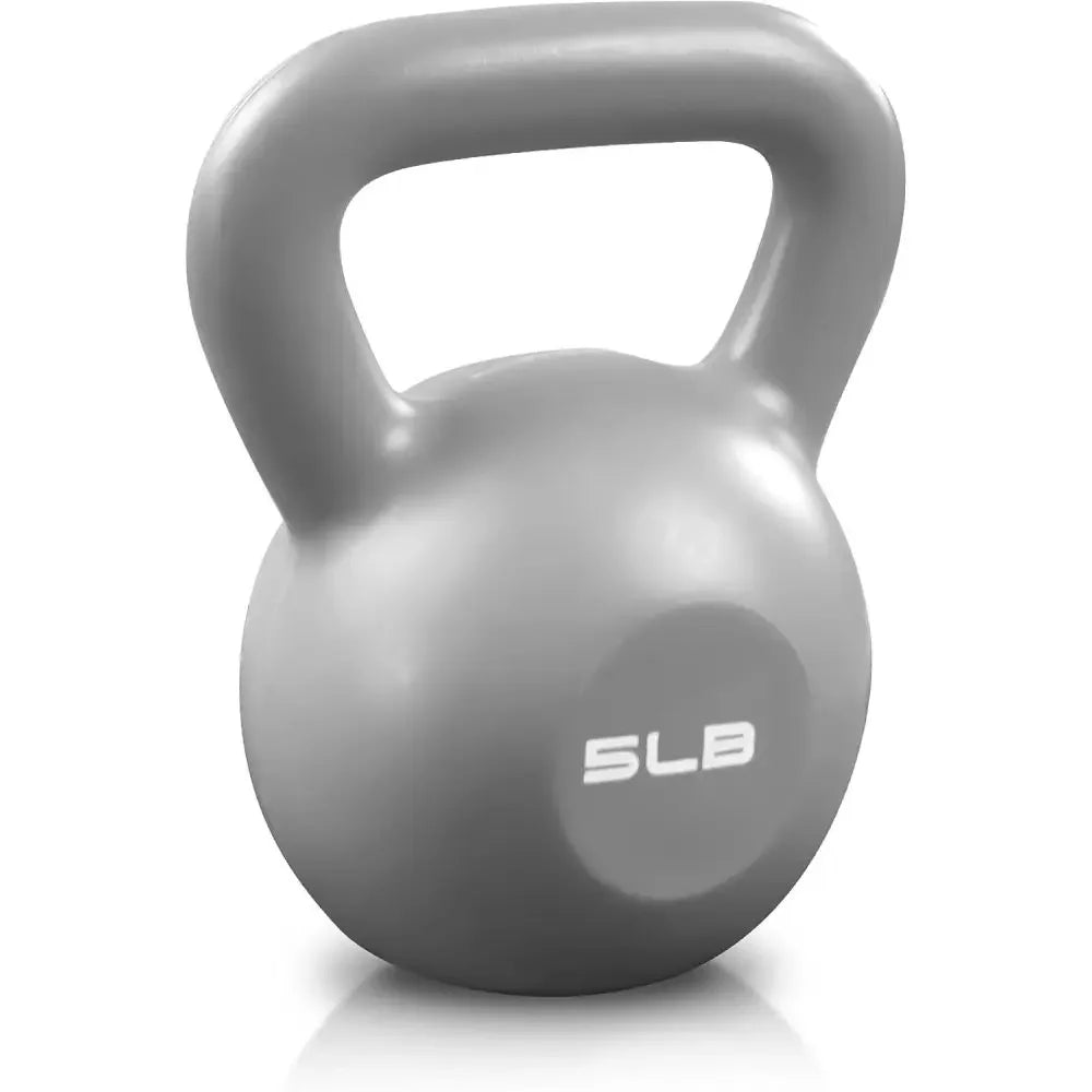 5lbs Vinyl Kettlebell – Strength Training Weight for Home Gym