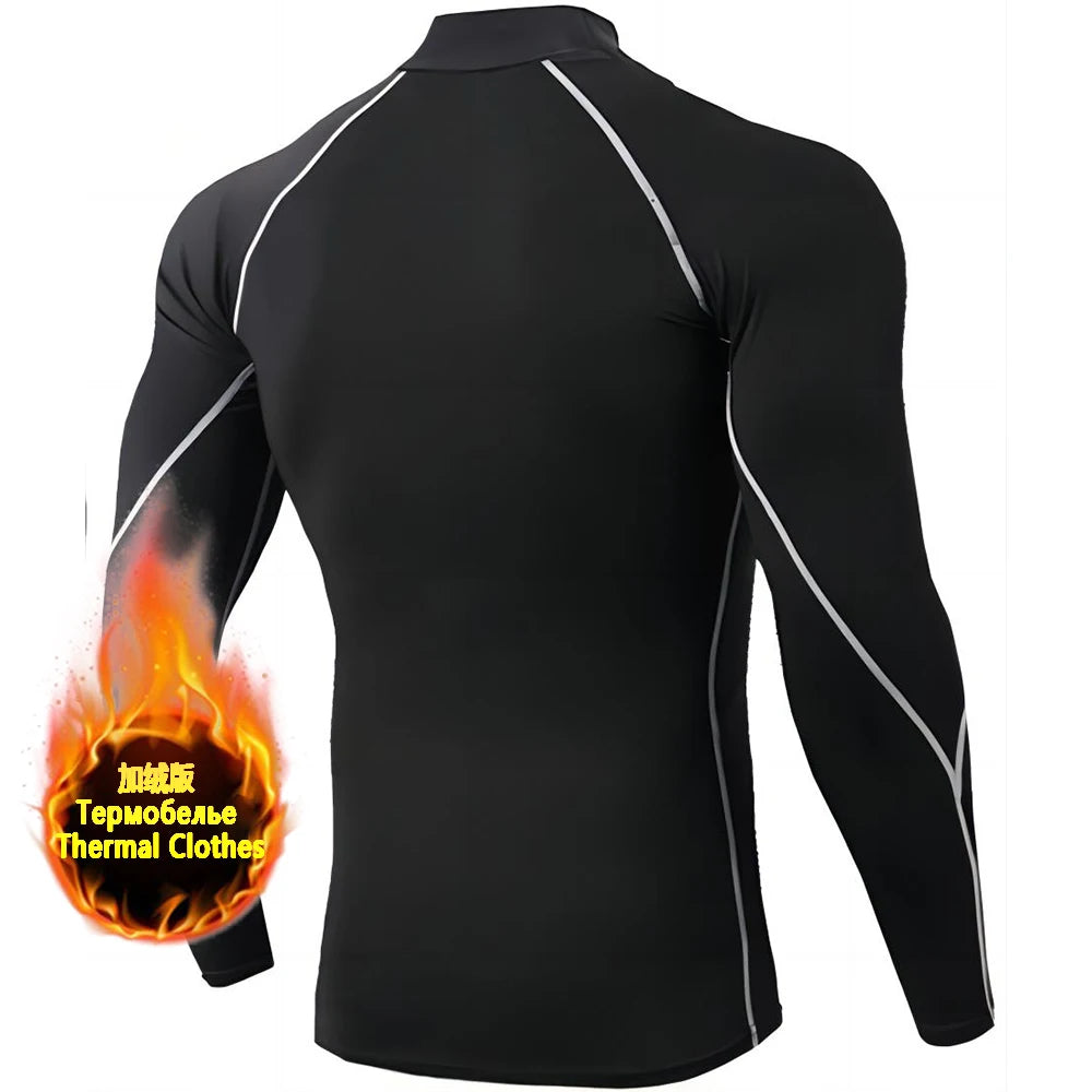 Winter Men’s Compression Warm Shirt