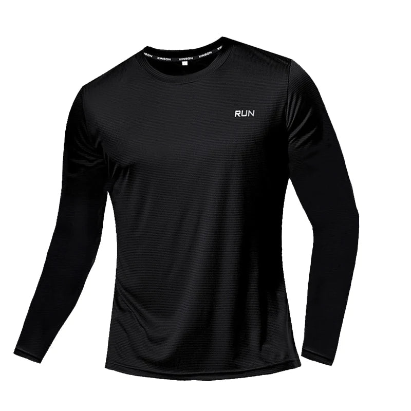Men’s Summer Ice Silk Long Sleeve T-Shirt