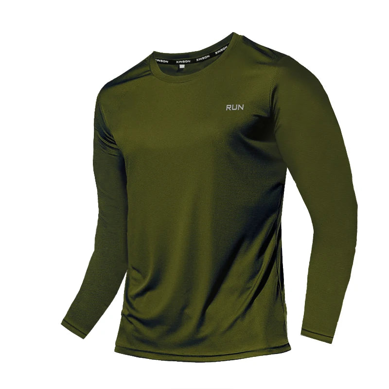Men’s Summer Ice Silk Long Sleeve T-Shirt