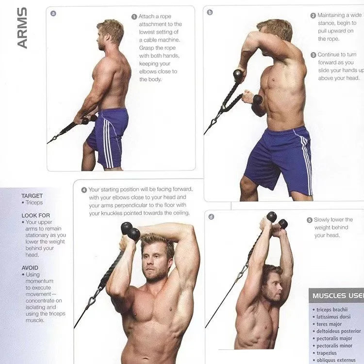 Triceps Rope Pull Down Attachment
