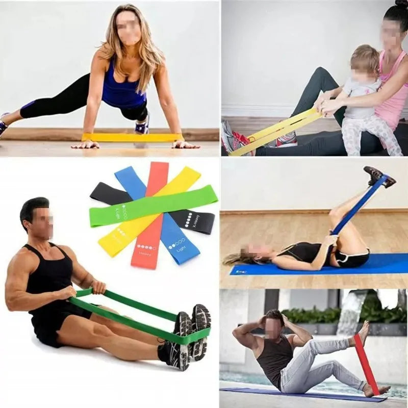 TPE Yoga Resistance Bands – Multi-Color Fitness & Pilates Elastic Bands