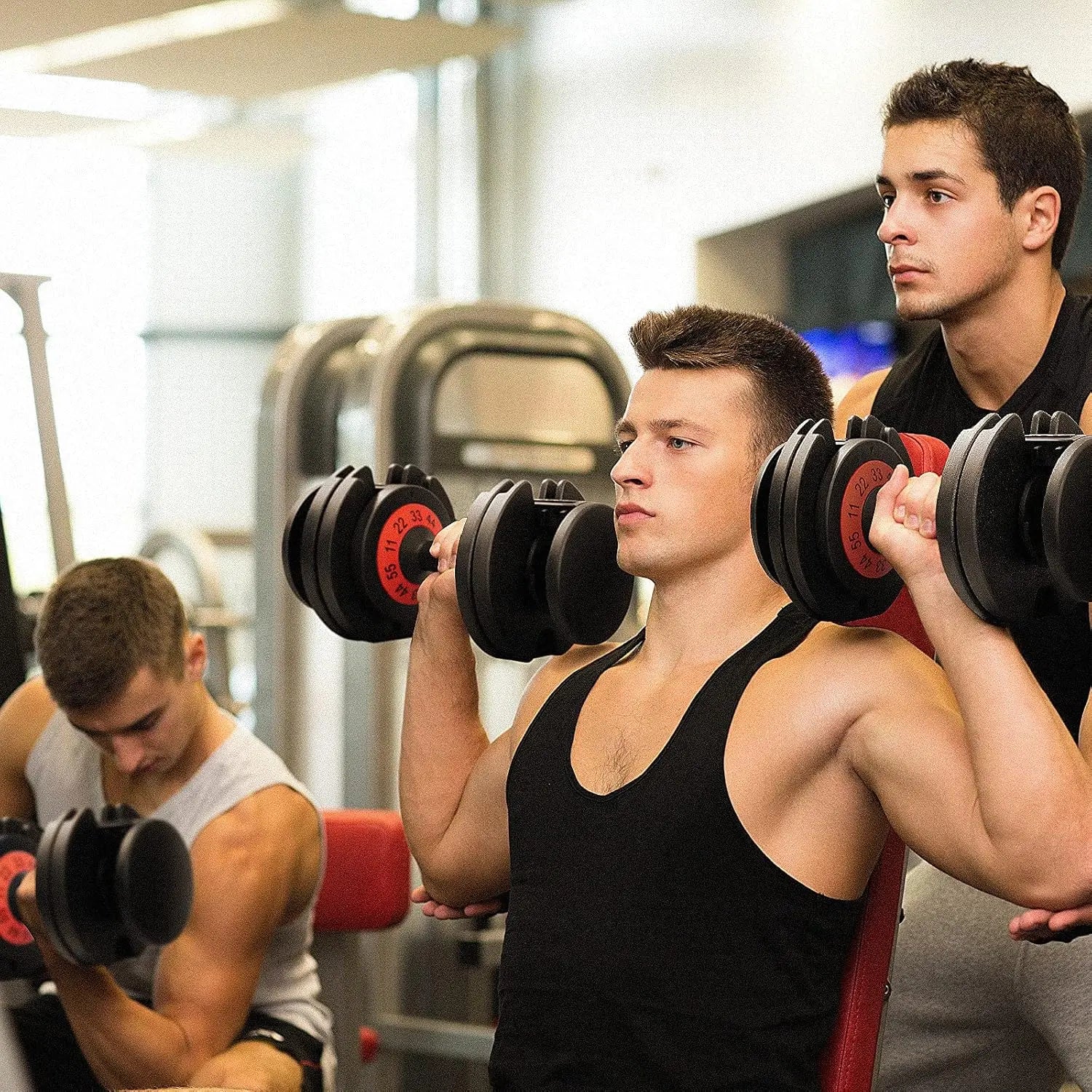 25/55 lbs Adjustable Dumbbell Set