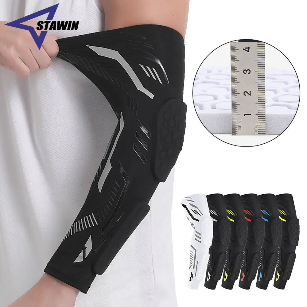Sports Padded Arm Sleeve – Compression Elbow Guard for Basketball & More