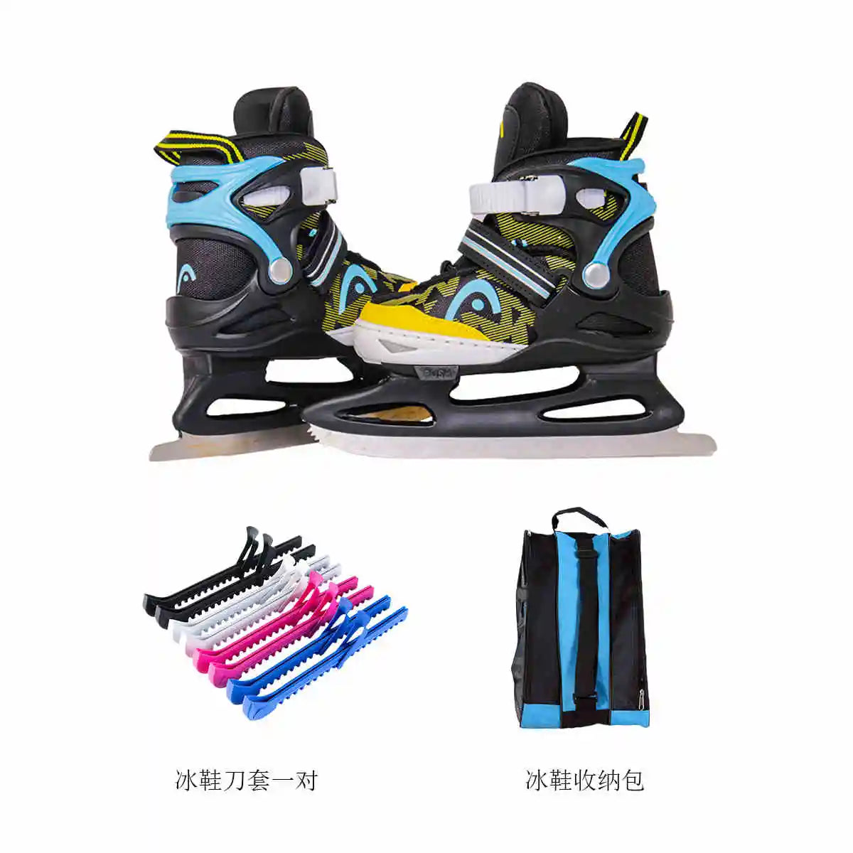 HEAD Adjustable Kids Figure & Ice Hockey Skates