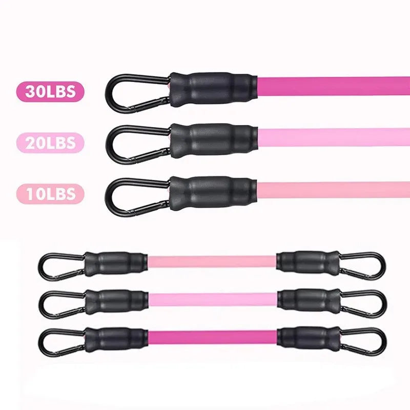 TPE Resistance Bands with Ankle Straps – Fitness & Leg Training Set