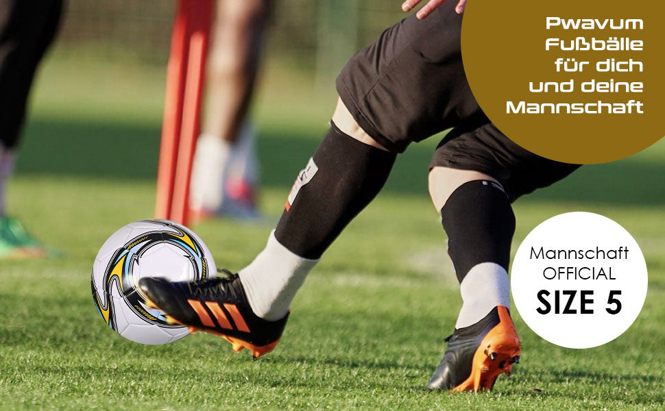 Official Size 5 Soccer Ball – PVC Wearproof Outdoor Training & Match